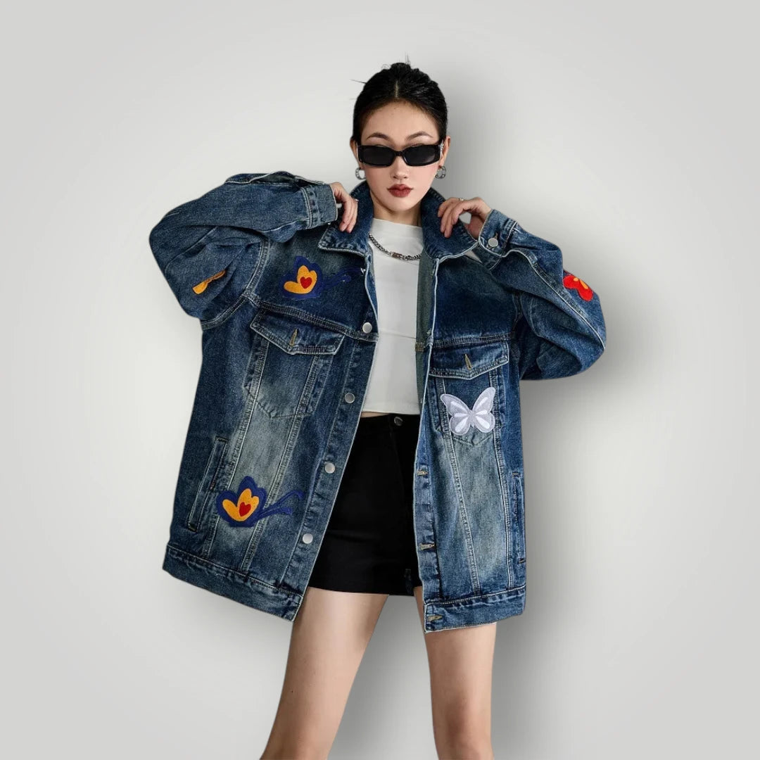 Veste en jean femme fashion