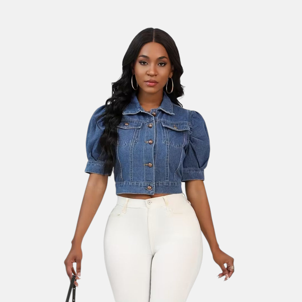 Veste en jean femme ajustée