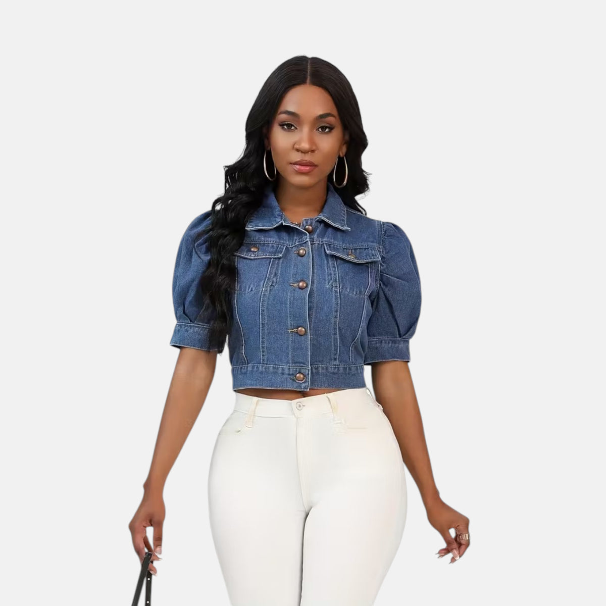 Veste en jean femme ajustée