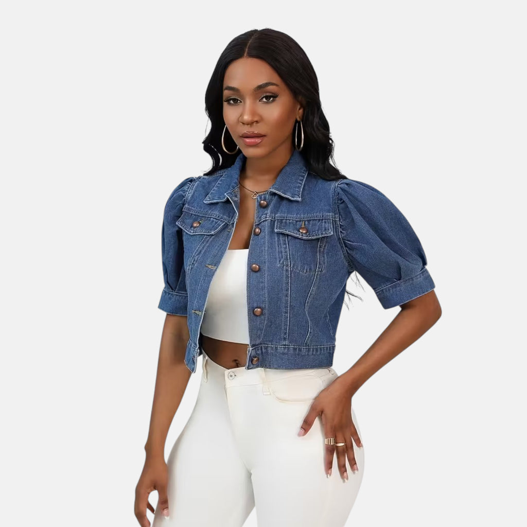 Veste en jean femme ajustée