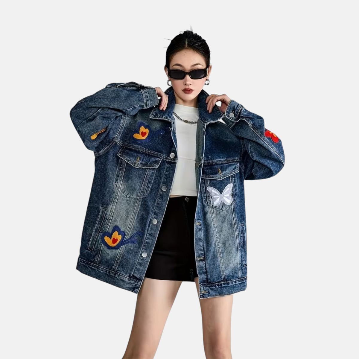 Veste en jean femme fashion