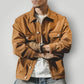Veste en jean homme marron
