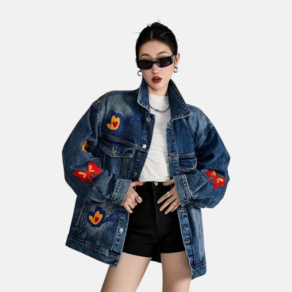 Veste en jean femme fashion