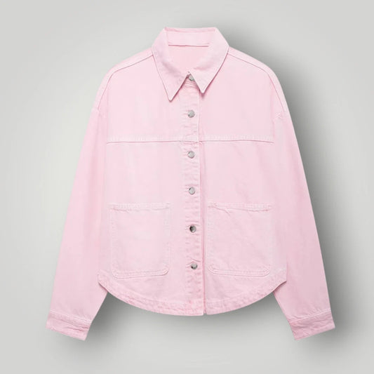 Chemise en jean rose femme