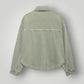 Chemise en jean verte femme