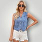 Gilet sans manche en jean femme
