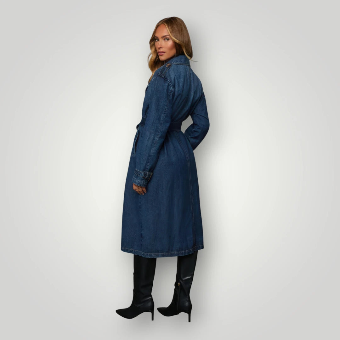 Manteau en jean femme