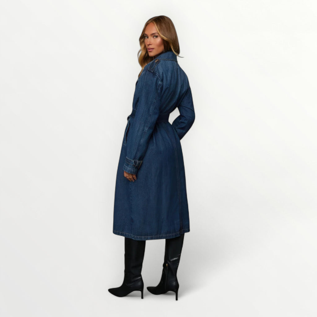 Manteau en jean femme