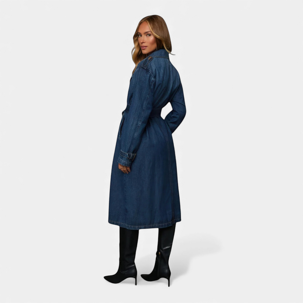 Manteau en jean femme