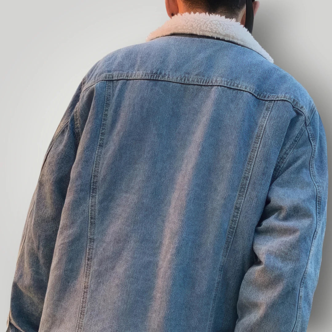Veste en jean chaude homme