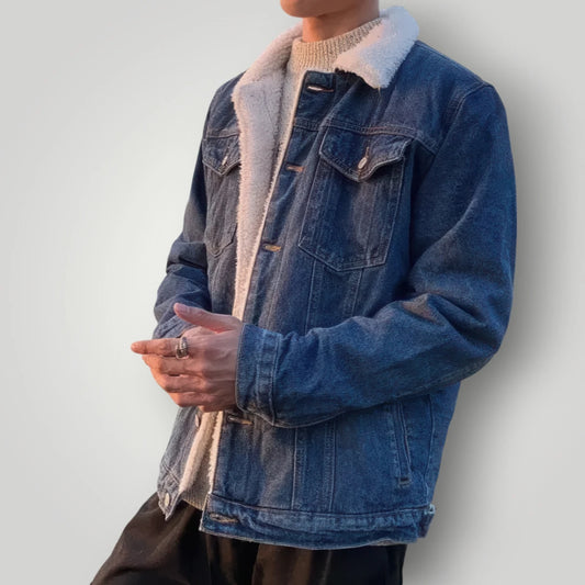 Veste en jean laine homme