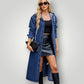 Trench coat en jean femme