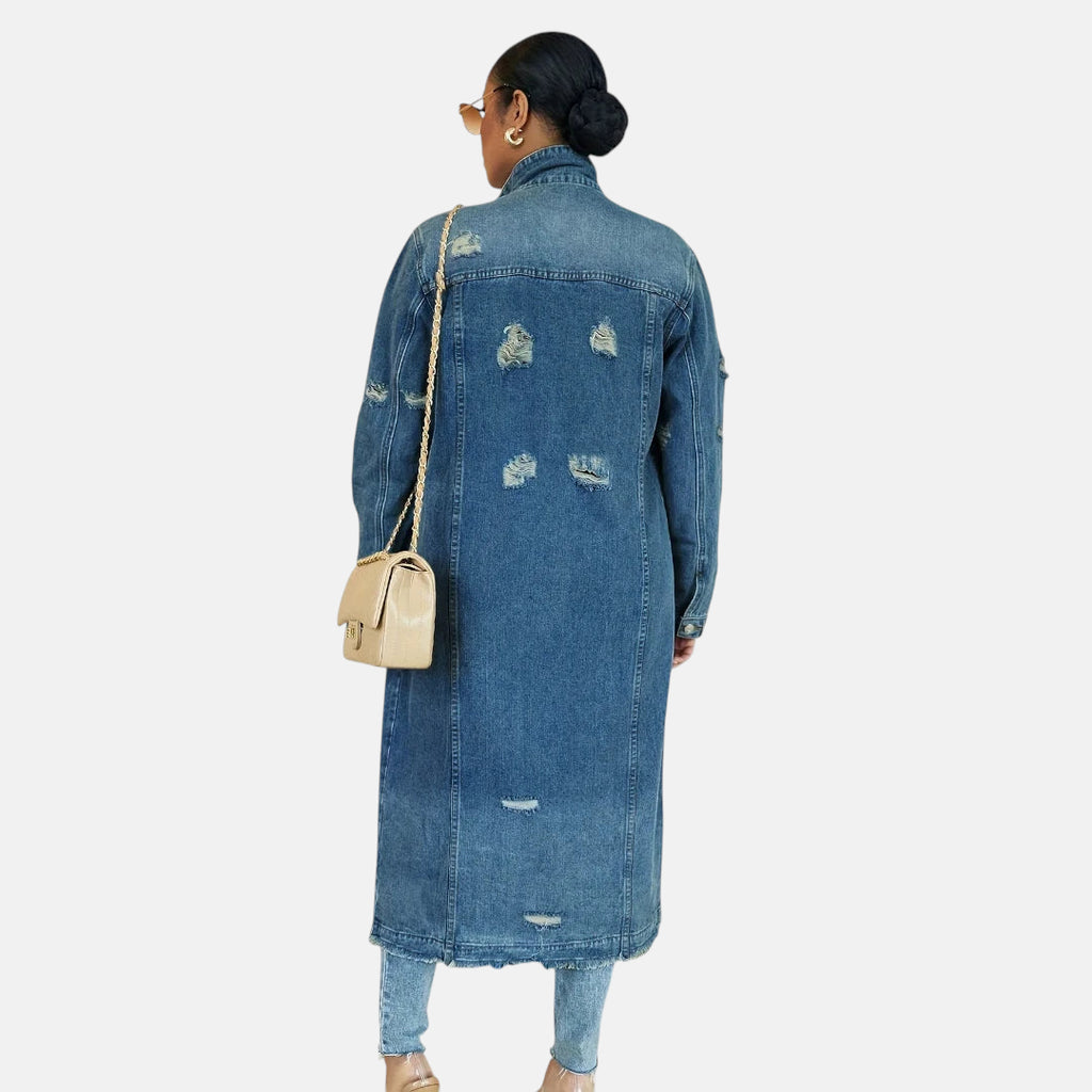 Trench en jean femme