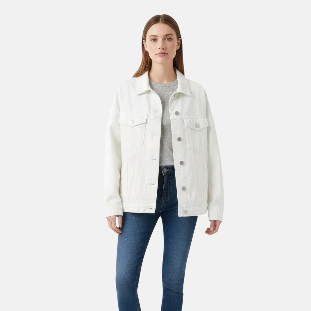 Veste denim blanche