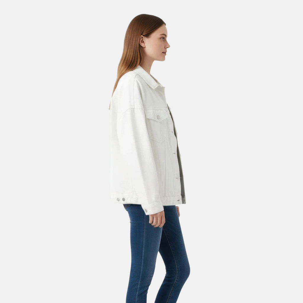 Veste denim blanche