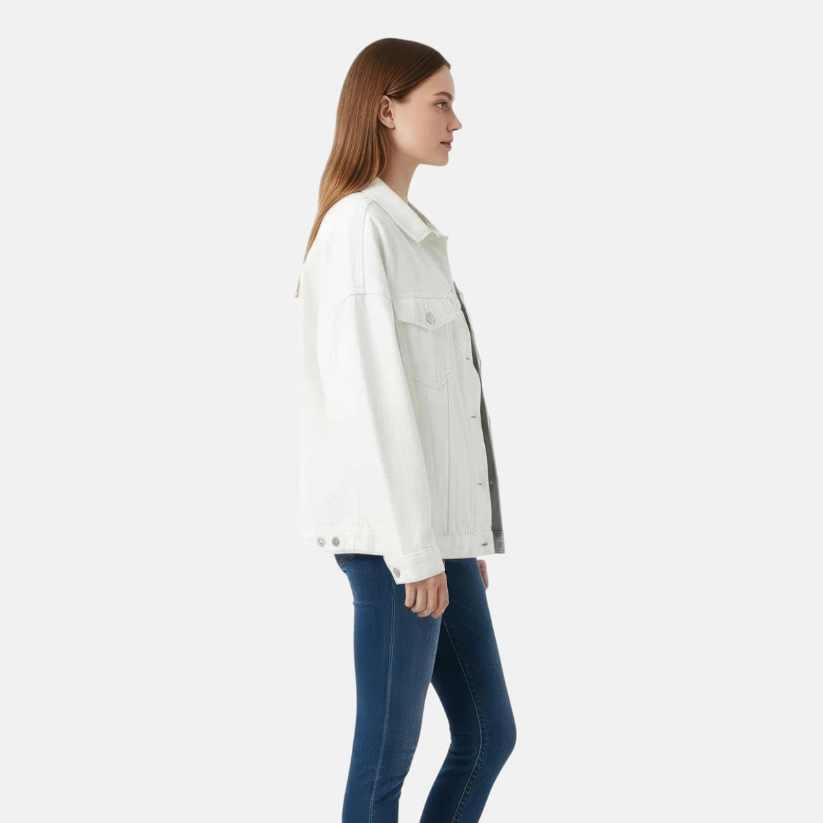 Veste denim blanche