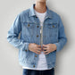 Veste denim bleu clair homme