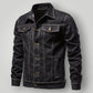 Veste denim noir homme