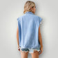 Veste en jean bleu ciel