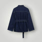 Veste en jean bleu marine femme