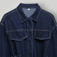 Veste en jean bleu marine femme