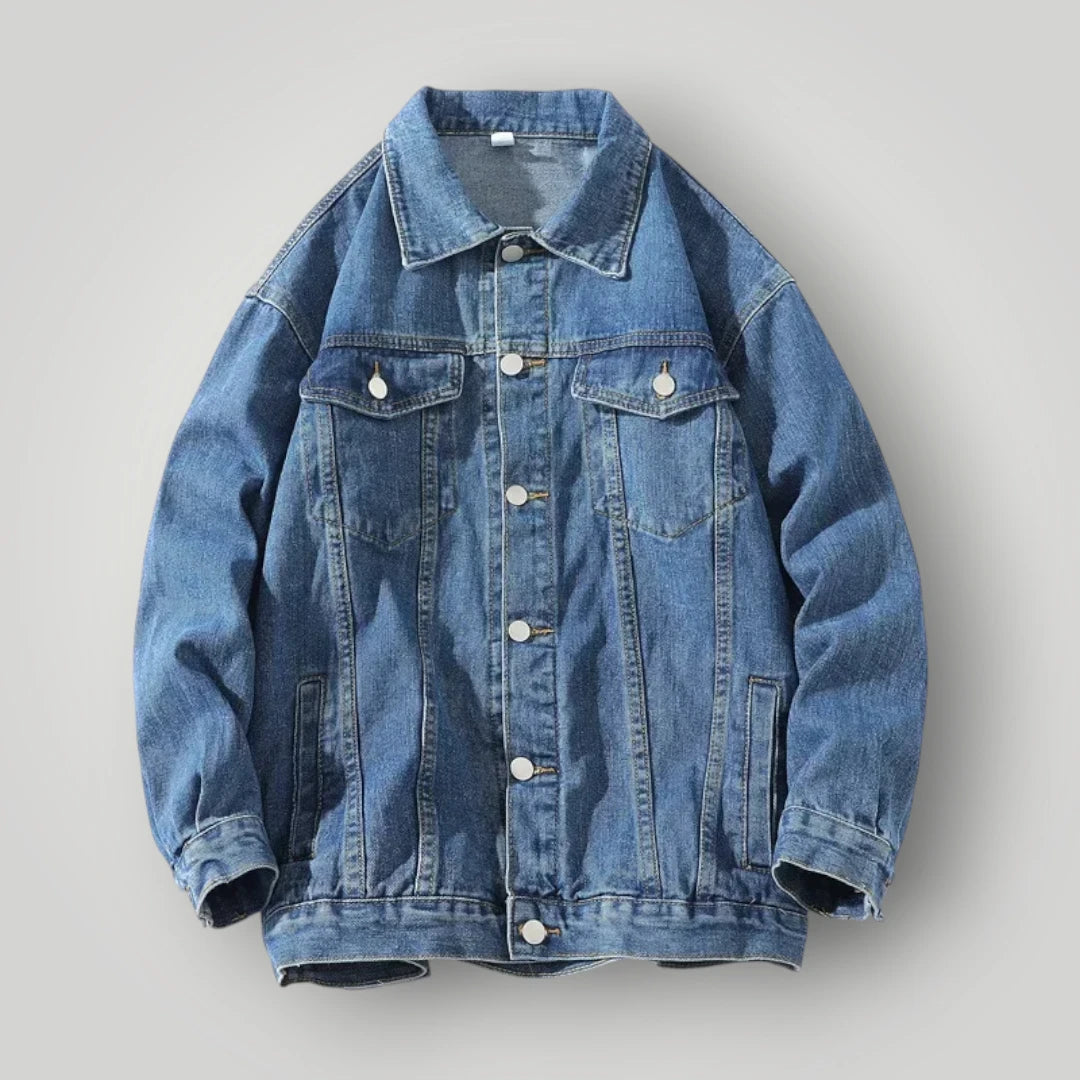 Veste en jean large homme