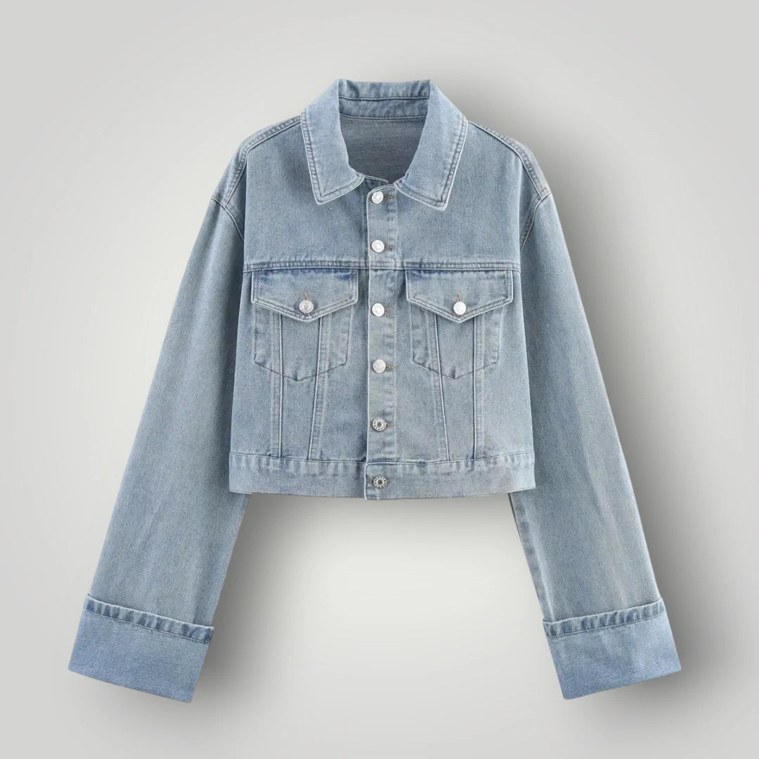 Veste en jean claire