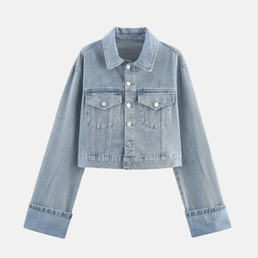 Veste en jean claire