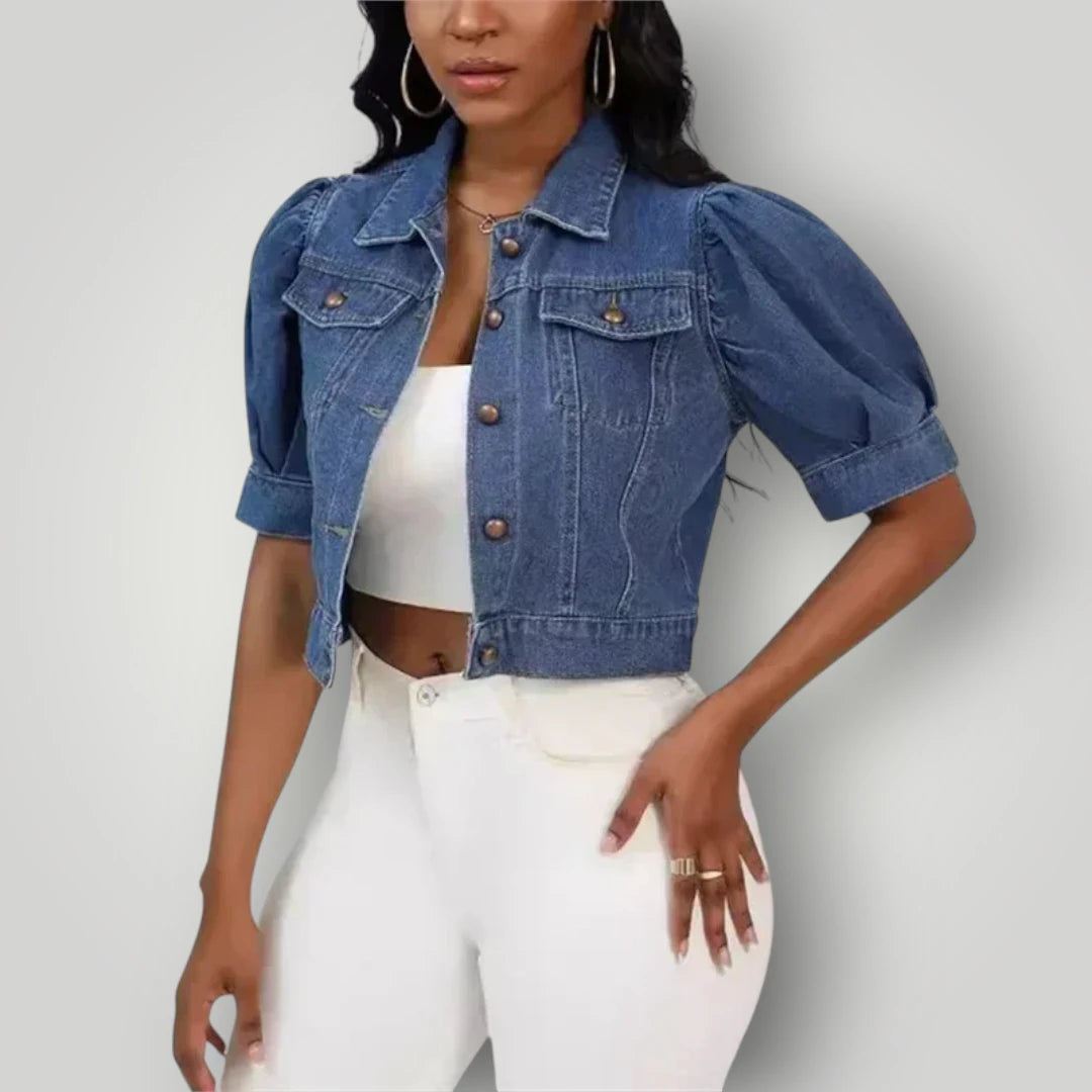 Veste en jean femme ajustée