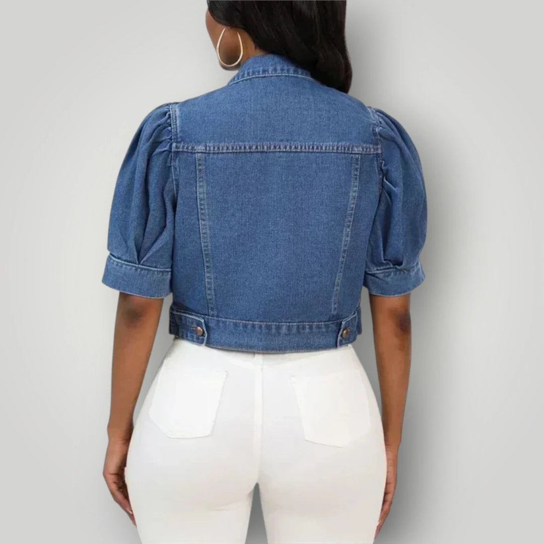 Veste en jean femme ajustée