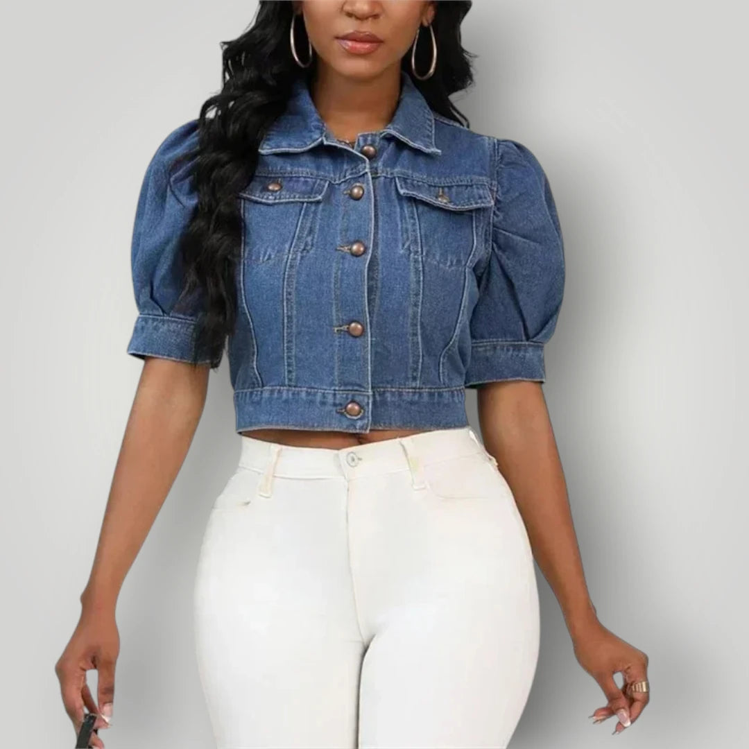 Veste en jean femme ajustée