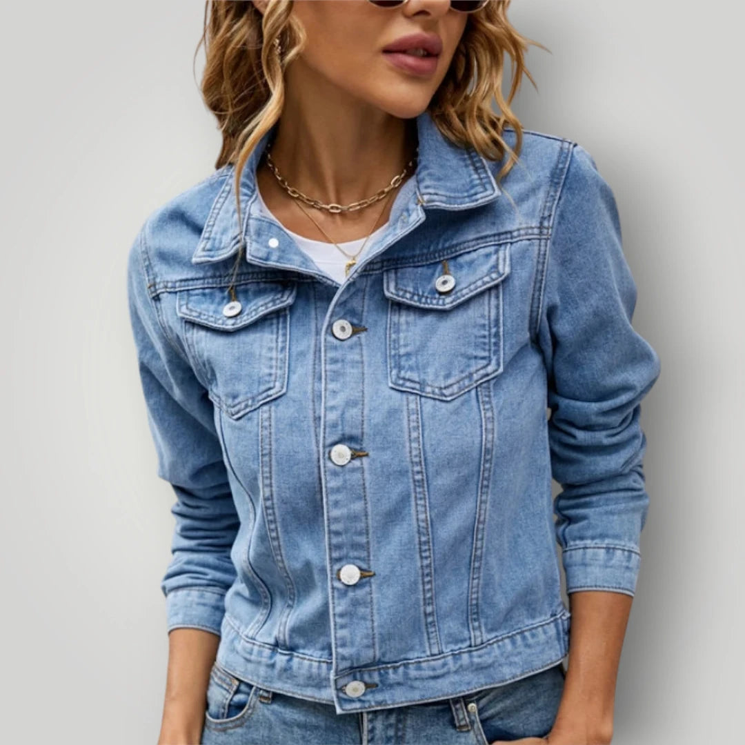 Veste en jean femme classique