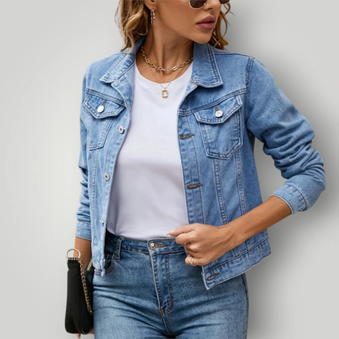 Veste en jean femme classique