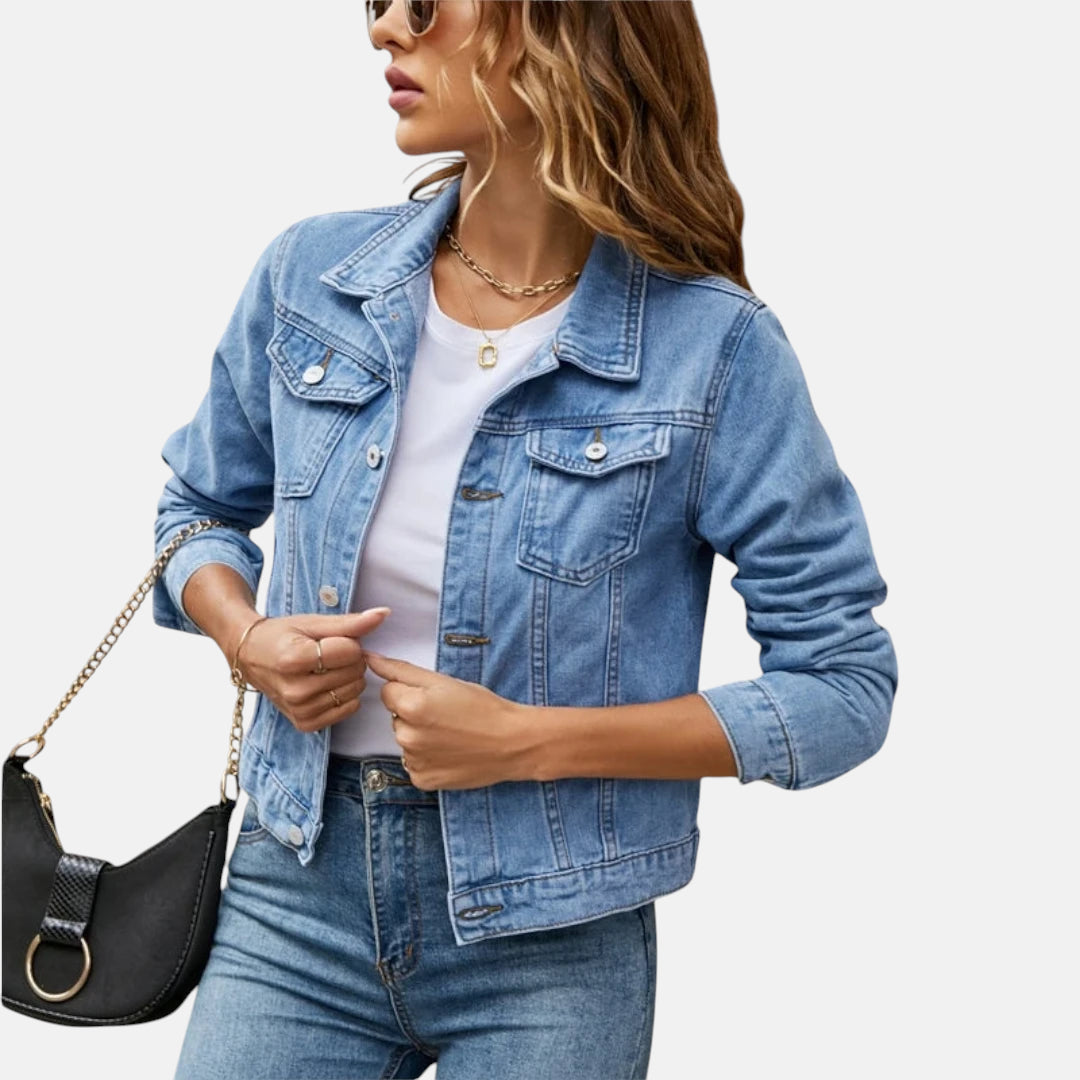 Veste en jean femme classique