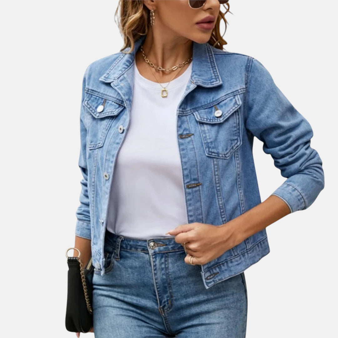 Veste en jean femme classique