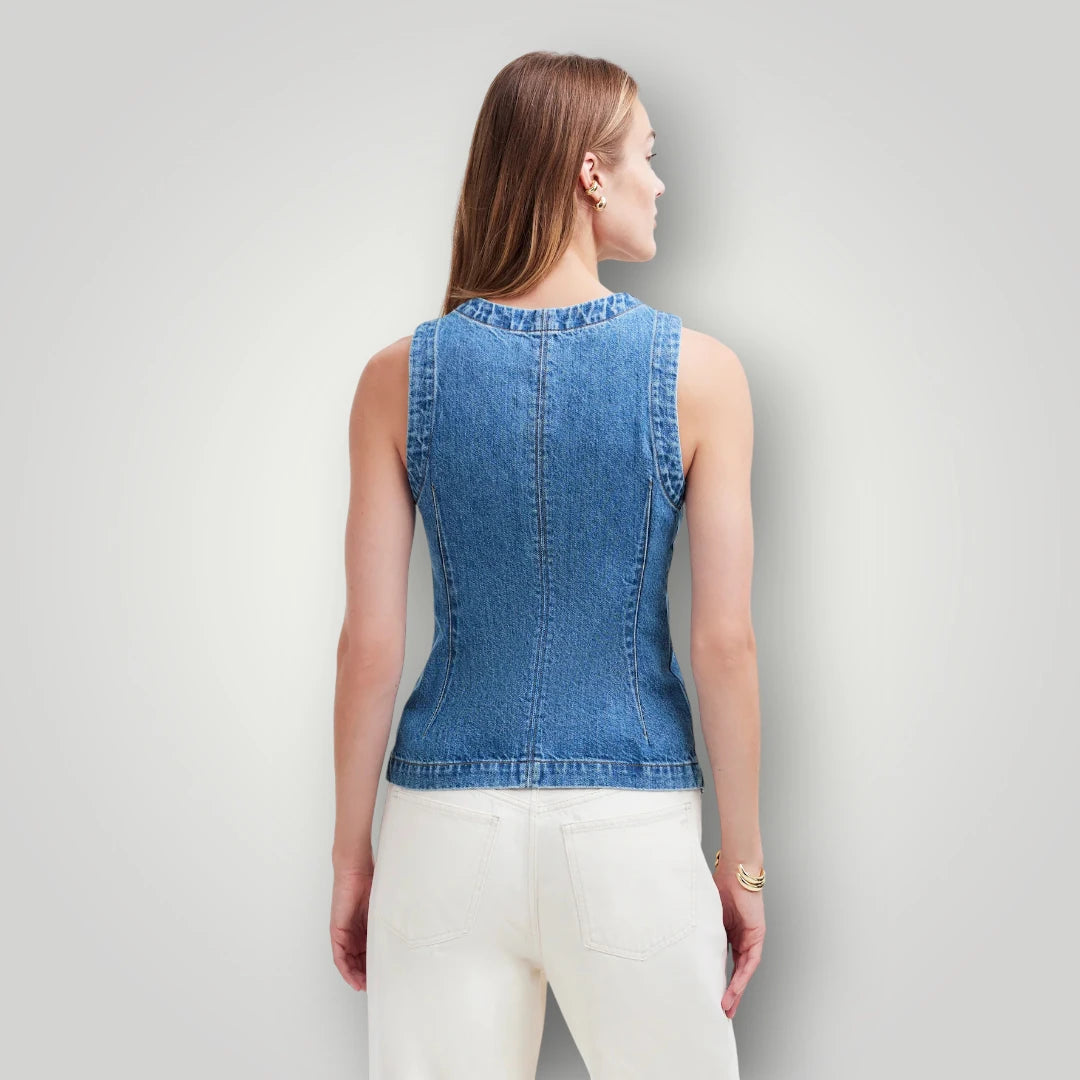 Veste en jean femme courte et cintreé