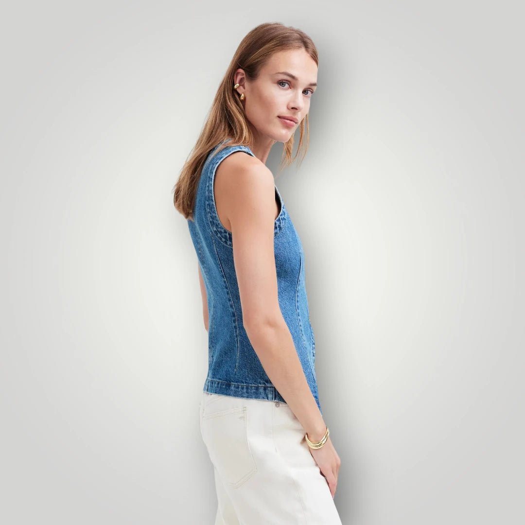 Veste en jean femme courte et cintreé