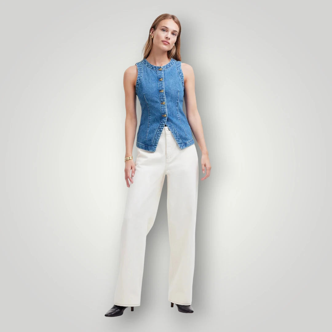 Veste en jean femme courte et cintreé