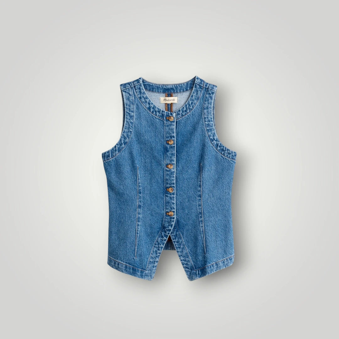 Veste en jean femme courte et cintreé