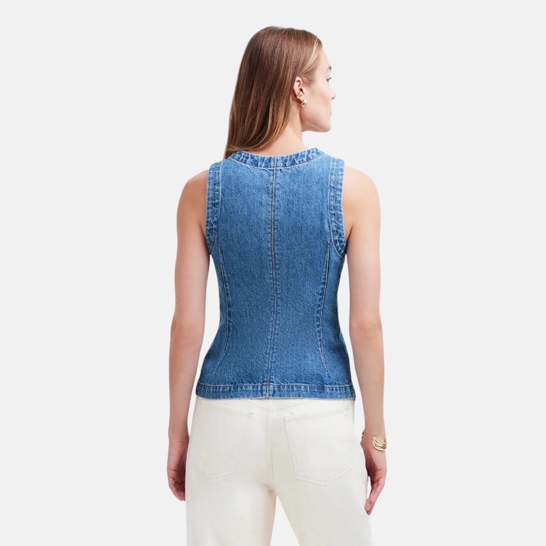 Veste en jean femme courte et cintreé