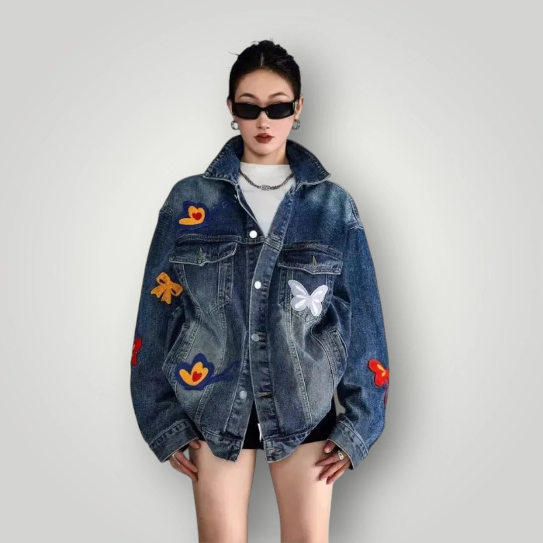 Veste en jean femme fashion