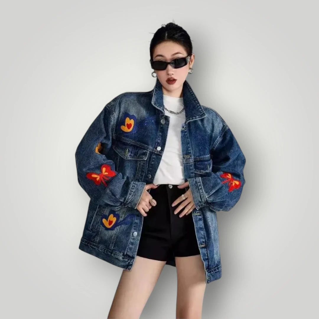 Veste en jean femme fashion