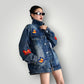 Veste en jean femme fashion