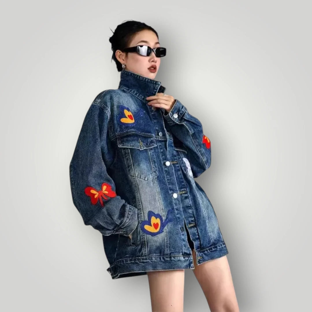 Veste en jean femme fashion
