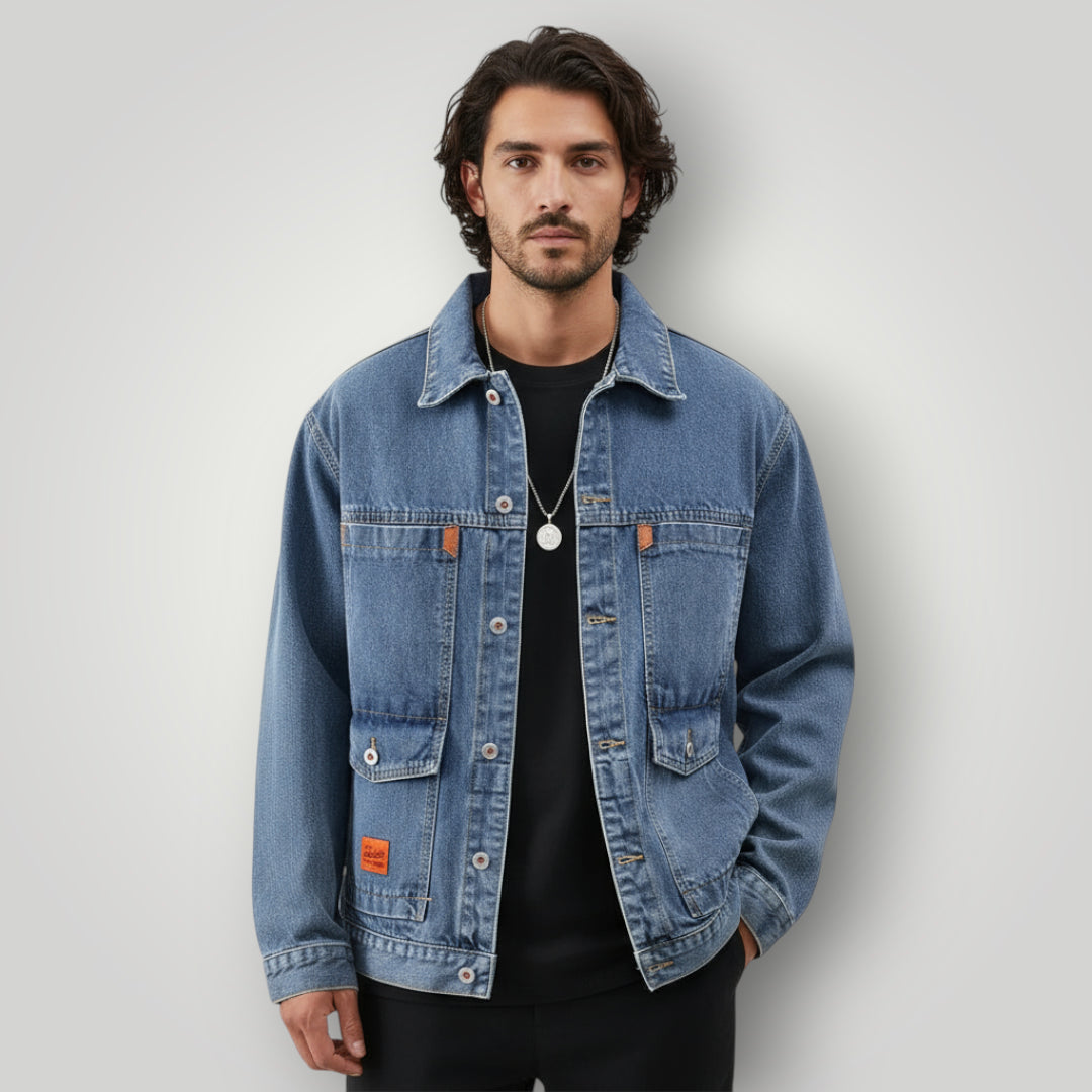 Veste en jean homme tendance