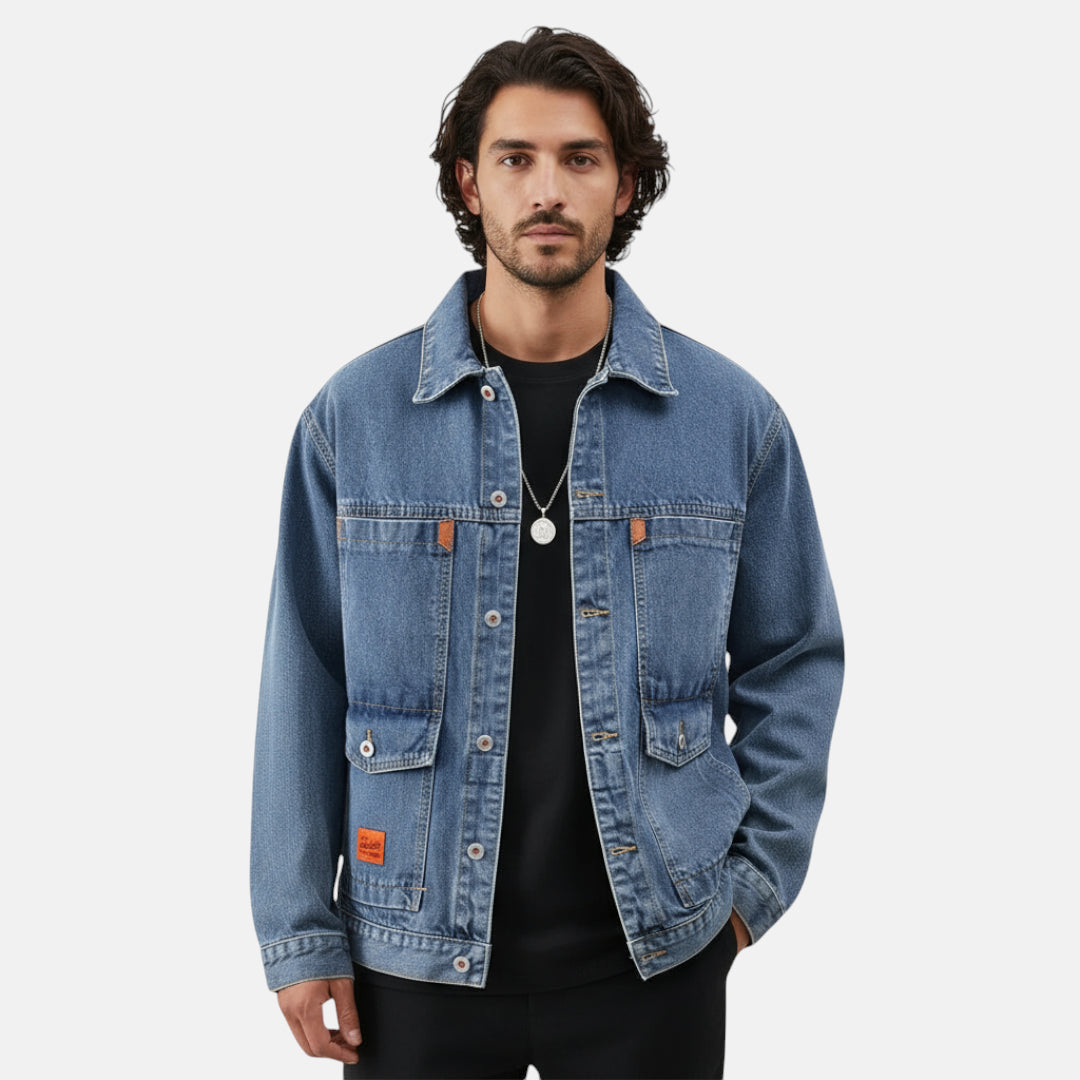 Veste en jean homme tendance