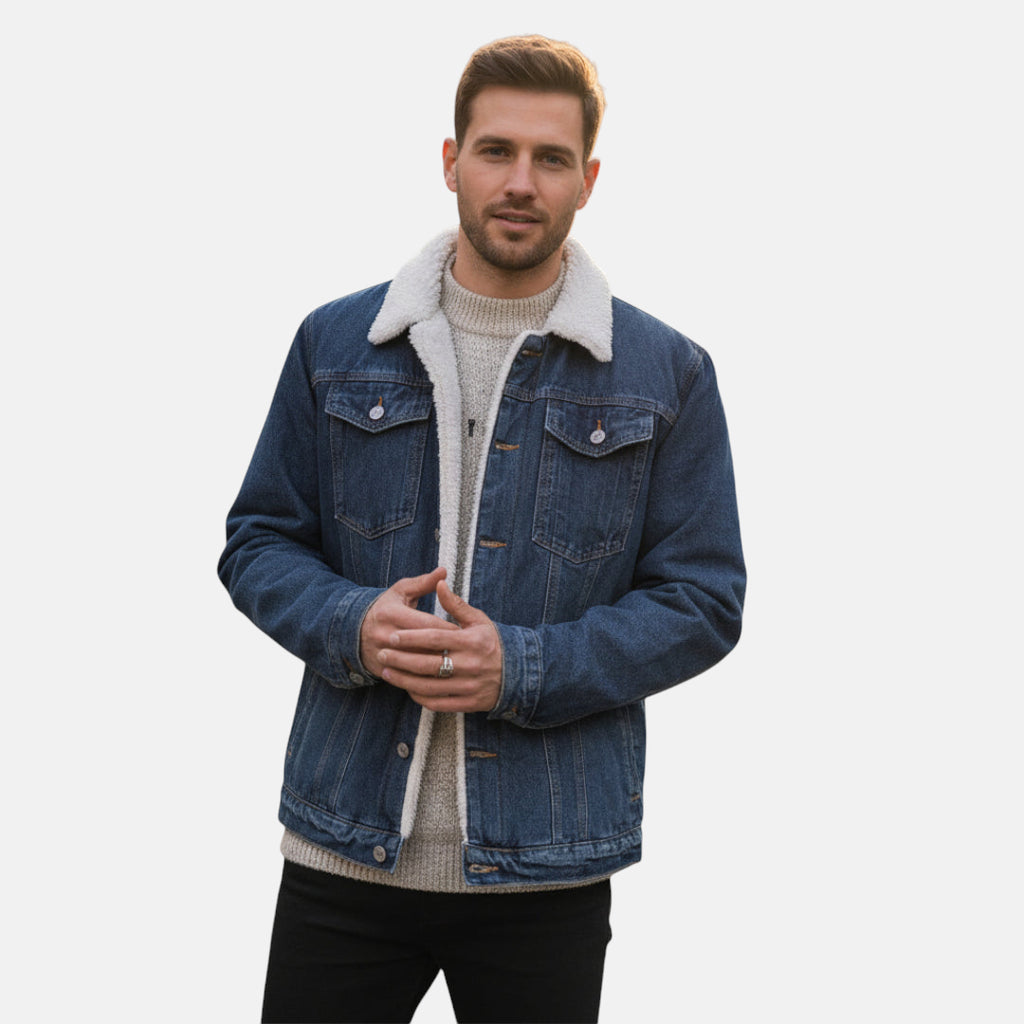 Veste en jean laine homme
