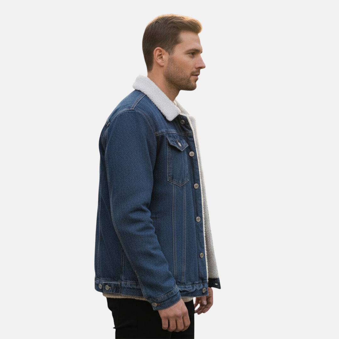 Veste en jean laine homme
