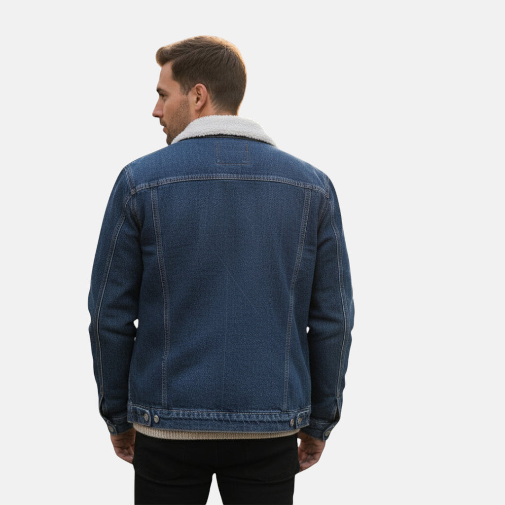 Veste en jean laine homme