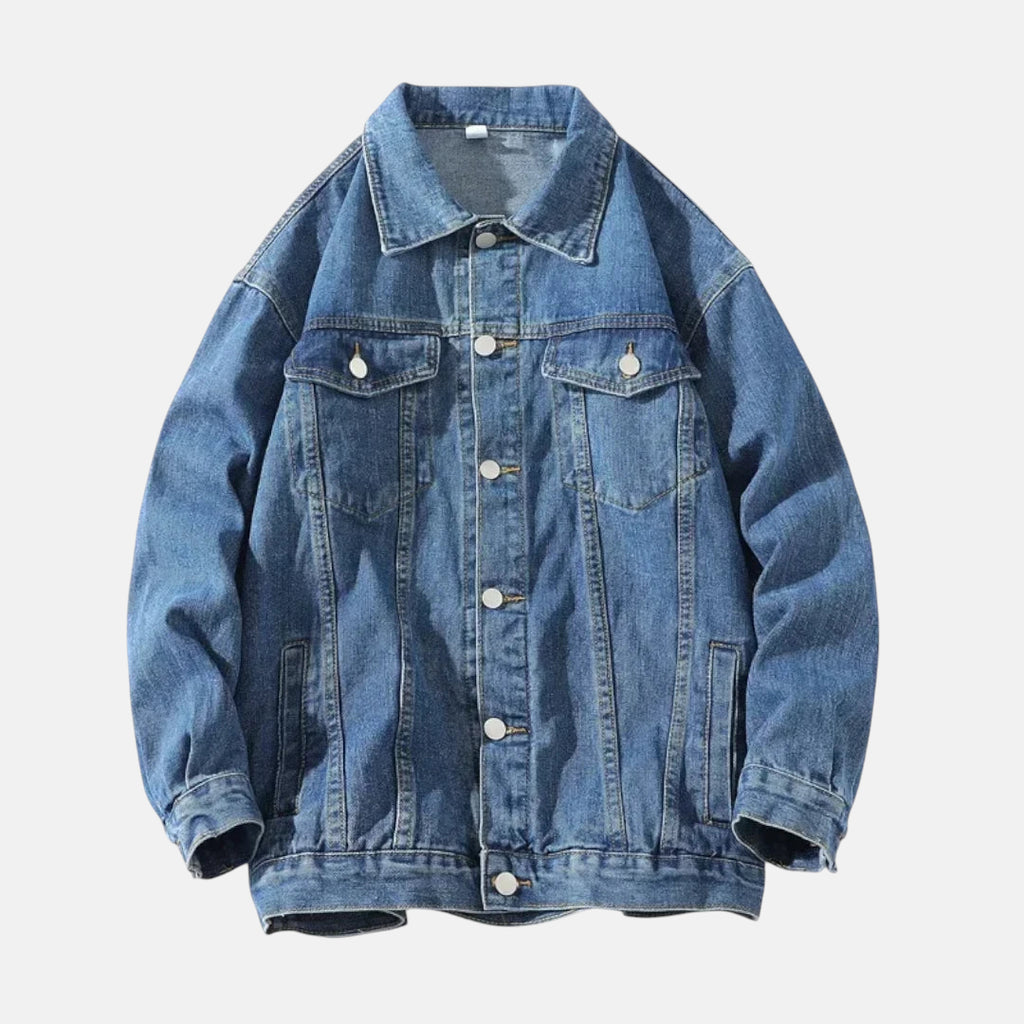 Veste en jean large homme